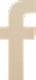 Facebook logo in beige color.