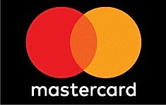 Mastercard logo with red and yellow circles